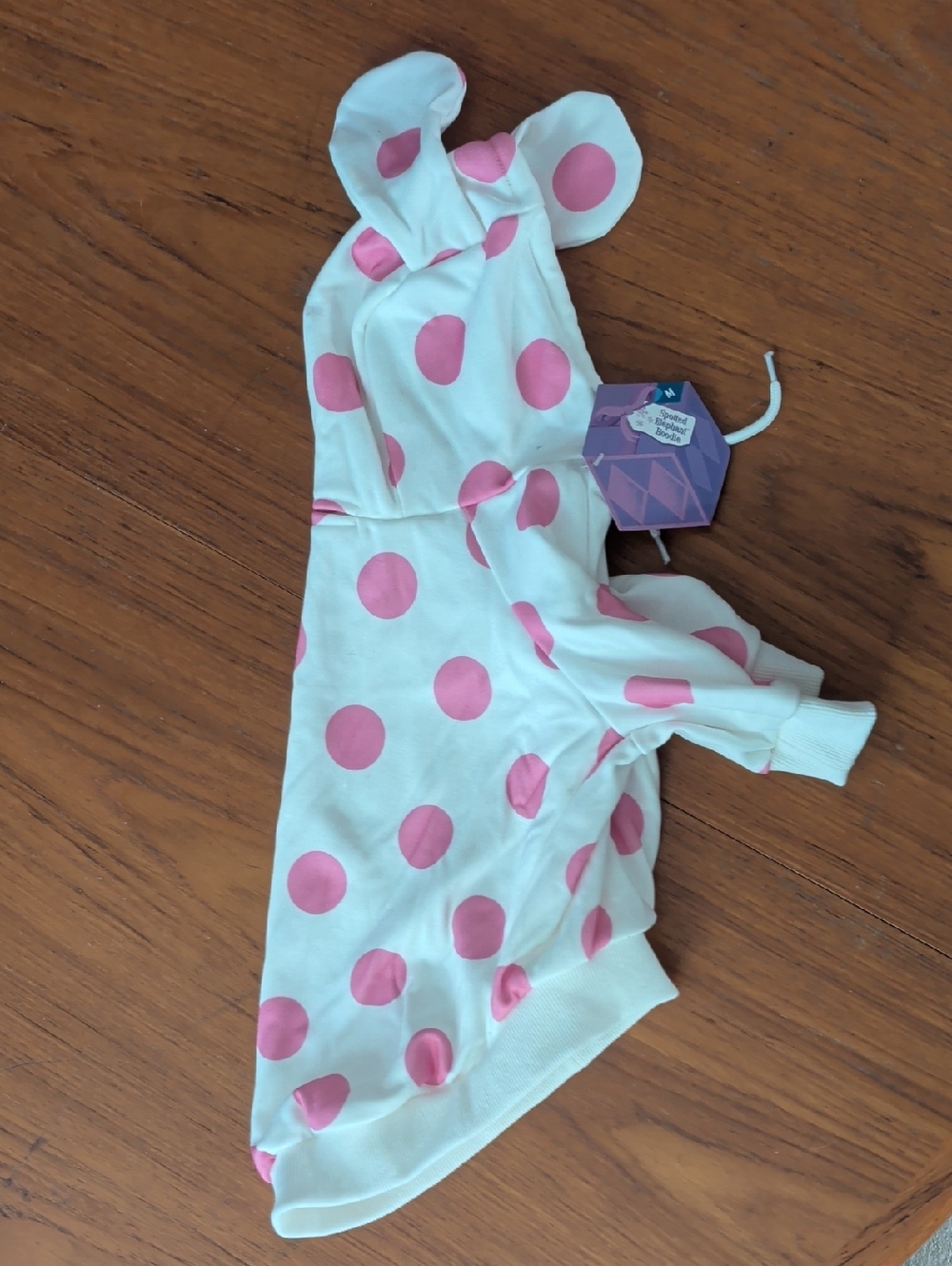 BarkBox Spofted Elephant Dog Hoodie NWT size m